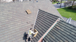Roberts roofing installing a new tile roof
